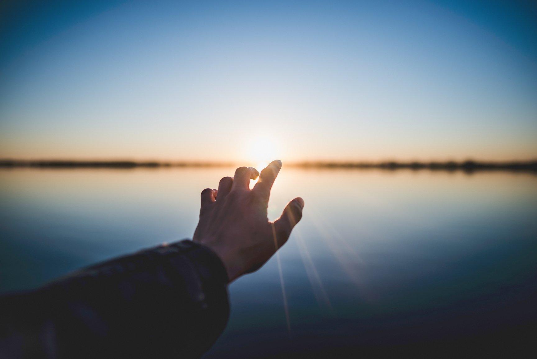 Hand Reaching out the Water